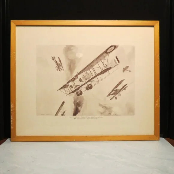 Lot Of 2 Historical Aviation Series Phillips Petroleum Prints Plates 16 and 17